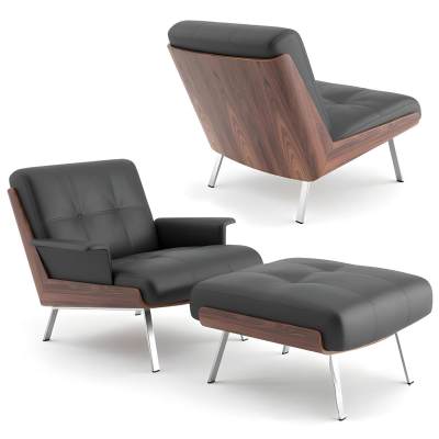 MINOTTIDAIKI现代皮革扶手椅 单人沙发